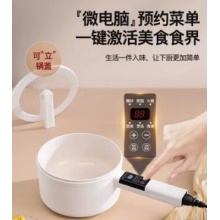 荣事达电煮锅家用学生宿舍泡面锅蒸煮多功能一体不沾小电锅一人食